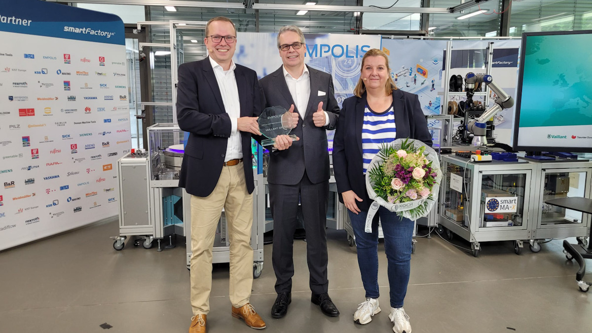 Verleihung Empolis Customer Solution Award 2023 an die Vaillant Group