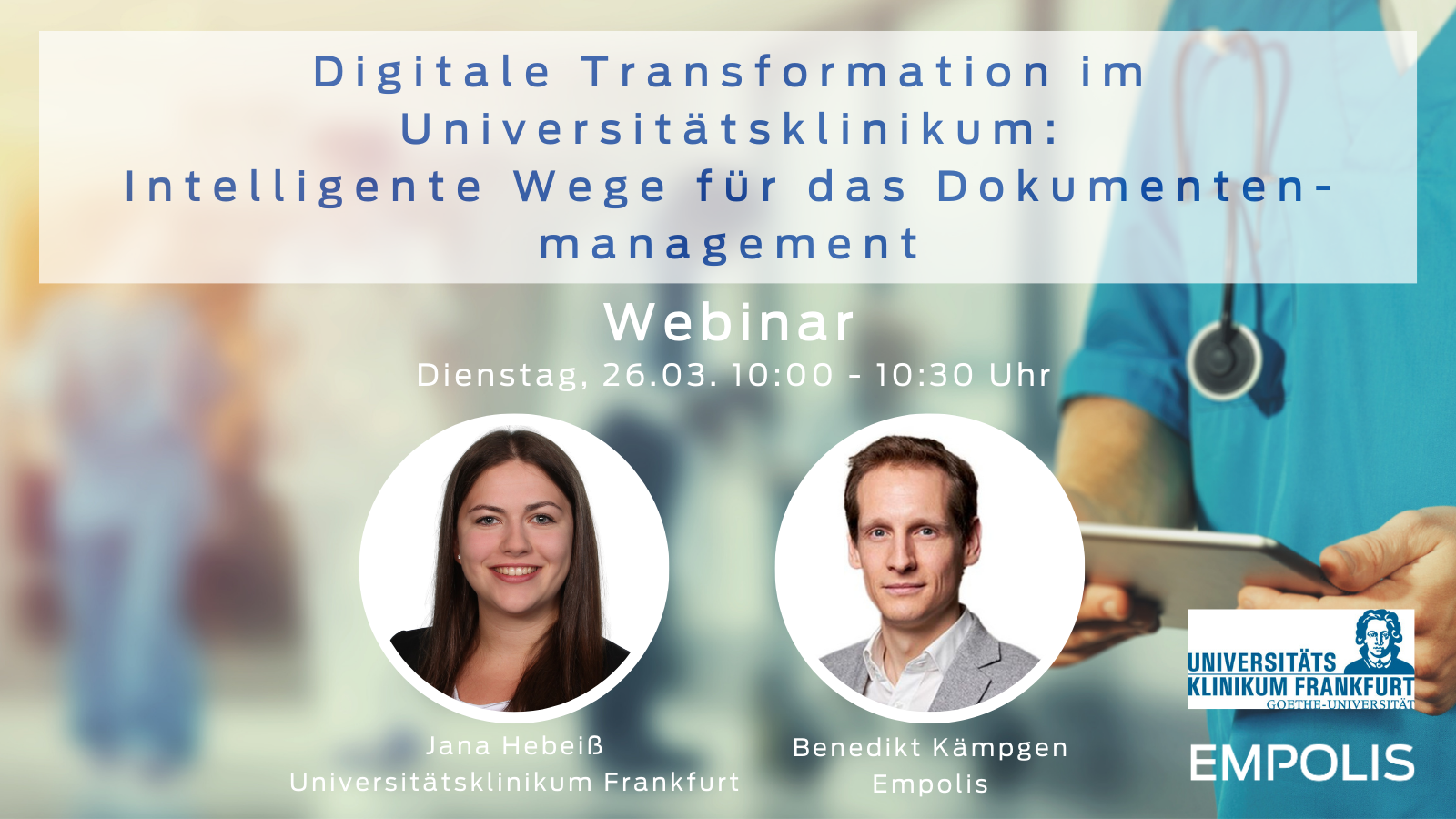 Uniklinik Frankfurt und Empolis Webinar